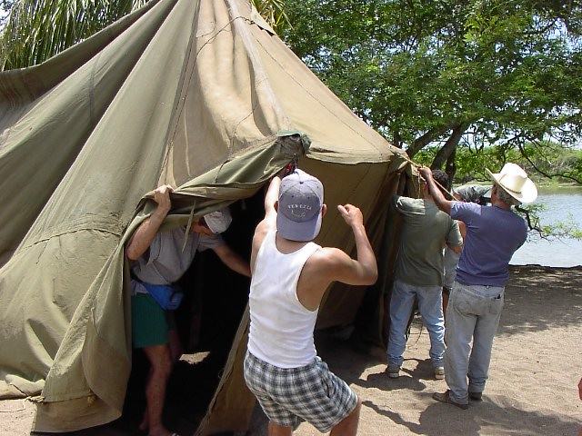 Camp-Aufbau Chila